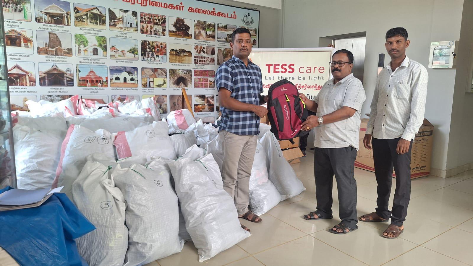 School supplies handover